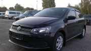 Volkswagen Polo 2010-2012 - Дефлектор капота (мухобойка), темный. SIM фото, цена