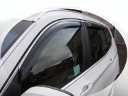 BMW X3 2011-2015 - Дефлекторы окон (ветровики), к-т 4 шт, с хромовой окантовкой. SIM фото, цена