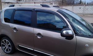 Citroen C3 Picasso 2009-2015 - Дефлекторы окон (ветровики), к-т 4 шт, темные. SIM фото, цена