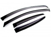 Honda Jazz/Fit 2009-2012 - Дефлекторы окон (ветровики), к-т 4 шт, темные. SIM фото, цена