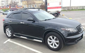 Infiniti FX 2003-2008 - Дефлекторы окон (ветровики), к-т 4 шт, темные. SIM фото, цена