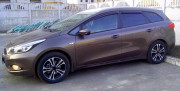 Kia Ceed 2012-2015 - Дефлекторы окон (ветровики), к-т 4 шт, темные (wagon). SIM фото, цена