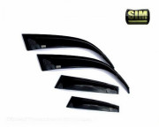Kia Sportage 2004-2010 - Дефлекторы окон (ветровики), к-т 4 шт, темные. SIM фото, цена