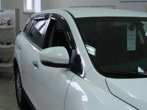 Mazda CX-9 2008-2015 - Дефлекторы окон (ветровики), к-т 4 шт, темные. SIM фото, цена