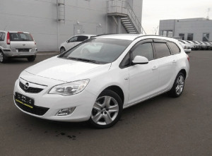 Opel Astra J 2010-2015 - Дефлекторы окон (ветровики), к-т 4 шт, темные (wagon). SIM фото, цена