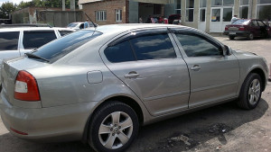 Skoda Octavia A5 2004-2010 - Дефлекторы окон (ветровики), к-т 4 шт, темные. SIM фото, цена