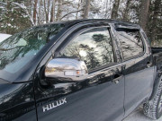 Toyota Hilux 2005-2012 - Дефлекторы окон (ветровики), к-т 4 шт, темные. SIM фото, цена