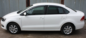 Volkswagen Polo 2010-2015 - Дефлекторы окон (ветровики), к-т 4 шт, темные (Sed). SIM фото, цена