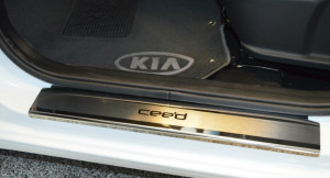 Kia Ceed 2012-2015 - Порожки внутренние к-т 4 шт. (НатаНико) фото, цена