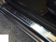 Kia Cerato 2012-2015 - Koup- Порожки внутренние к-т 2 шт. (НатаНико) фото, цена