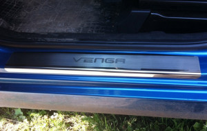 Kia Venga 2010-2015 - Порожки внутренние к-т 4 шт. (НатаНико) фото, цена