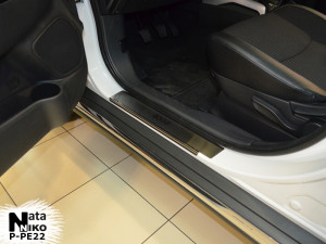 Peugeot 4008 2011-2015 - Порожки внутренние к-т 4 шт. (НатаНико) фото, цена