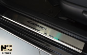 Toyota Camry 2012-2015 - Порожки внутренние к-т 4 шт. (НатаНико) фото, цена