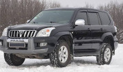 Toyota Land Cruiser Prado 2003-2008 - Дефлекторы окон (ветровики), комлект. (Cobra Tuning) фото, цена