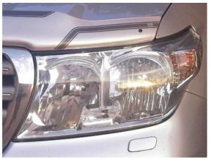 Toyota Land Cruiser 2008-2011 - Защита передних фар, прозрачная. (EGR) фото, цена