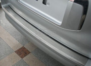 Toyota Land Cruiser Prado 2009-2015 - Хромированная накладка на задний бампер (нержавейка). (Uncle) фото, цена