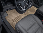 Honda CRV 2007-2011 - Коврики резиновые, передние, бежевые. (WeatherTech) фото, цена