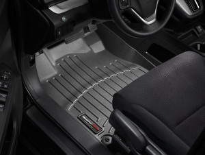 Honda CRV 2012-2016 - Коврики резиновые с бортиком, передние, черные (WeatherTech) фото, цена