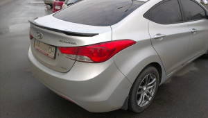 Hyundai Elantra 2010-2015 - Липспойлер на крышку багажника, под покраску. (UA) фото, цена