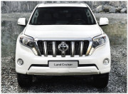 Toyota Land Cruiser Prado 2013-2016 - Хромированные накладки на решетку радиатора, пластик. (Niken) фото, цена