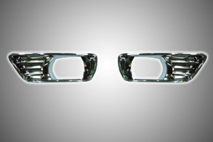 Toyota Camry 2006-2011 - Хромированные накладки противотуманки, пластик, к-т 2 шт. (Libao) фото, цена