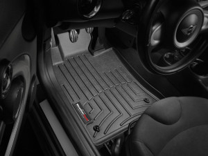 MINI Cooper 2007-2013 - Коврики резиновые с бортиком, передние, черные. (WeatherTech) фото, цена