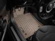 MINI Clubman 2008-2020 - Коврики резиновые с бортиком, передние, бежевые. (WeatherTech) фото, цена