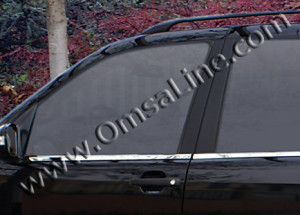 Mercedes-Benz ML 2004-2010 - Хромированная окантовка окон, к-т 4 шт, нерж. (Omsa) фото, цена