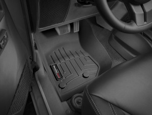 Jeep Wrangler 2014-2019 - Коврики резиновые с бортиком, передние, черные. (WeatherTech) фото, цена
