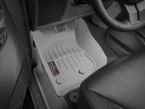 Jeep Wrangler 2014-2019 - Коврики резиновые с бортиком, передние, серые. (WeatherTech) фото, цена