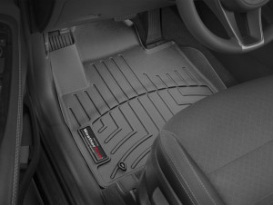 Kia Sorento 2015-2016 - Коврики резиновые с бортиком, передние, черные. (WeatherTech) фото, цена