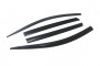Kia Sorento 2014-2016 - Дефлекторы окон (ветровики), темные, комплект 4 шт. (Clover) фото, цена