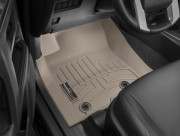 Lexus GX 2013-2024 - Коврики резиновые с бортиком, передние, бежевые. (WeatherTech) фото, цена