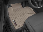 Kia Sorento 2015-2016 - Коврики резиновые с бортиком, передние, бежевые. (WeatherTech) фото, цена