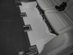Kia Sorento 2015-2016 - Коврики резиновые с бортиком, задние, 3 ряд, серые. (WeatherTech) фото, цена