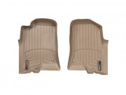 Hummer H3 2005-2010 - Коврики резиновые с бортиком, передние, бежевые. (WeatherTech) фото, цена