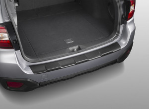 Subaru Outback 2015-2016 - Накладка на задний бампер, черная, пластик (Subaru) фото, цена