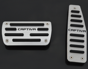 Chevrolet Captiva 2011-2015 - Накладки на педали, алюминий, резина  фото, цена