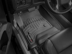 Chevrolet Tahoe 2015-2024 - Коврики резиновые с бортиком, передние, черные. (WeatherTech) фото, цена