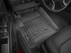 Chevrolet Colorado 2012-2024 - Коврики резиновые с бортиком, передние, черные (WeatherTech) фото, цена