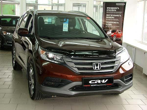 Honda CRV 2015-2016 - Дефлектор капота (мухобойка) темный. (EGR) фото, цена