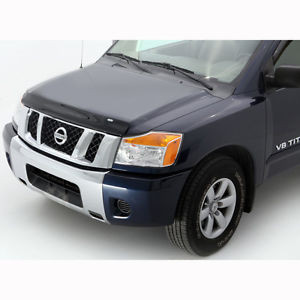 Nissan Armada 2004-2014 - Дефлектор капота (мухобойка), темный, короткий (AVS) фото, цена