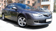 Mazda 6 2002-2007 - Дефлекторы окон (ветровики), темные, с хром молдингом, комплект 4 шт. (China) фото, цена