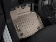 Volkswagen Caddy 2011-2022 - Коврики резиновые с бортиком, передние, бежевые. (WeatherTech) фото, цена