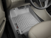 Hyundai Accent 2012-2020 - Коврики резиновые с бортиком, передние, серые. (WeatherTech) фото, цена