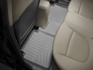 Hyundai Accent 2012-2020 - Коврики резиновые с бортиком, задние серые (WeatherTech) фото, цена