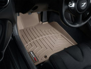 Nissan 350Z 2010-2016 - Коврики резиновые с бортиком, передние, бежевые (WeatherTech) фото, цена