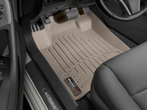 Nissan Altima 2012-2018 - Коврики резиновые с бортиком, передние, бежевые (WeatherTech) фото, цена