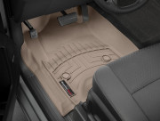 Cadillac Escalade 2015-2020 - Коврики резиновые с бортиком, передние, бежевые (WeatherTech) фото, цена