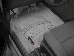 Cadillac Escalade 2015-2020 - Коврики резиновые с бортиком, передние, серые (WeatherTech) фото, цена